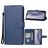Mobigear Wallet iPhone 16 Pro Étui Portefeuille - Bleu