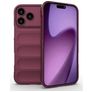 Mobigear Bumpy Coque iPhone 18 Pro Max Coque arrière en TPU Souple - Wine Red