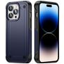 Mobigear Slim Armor Coque iPhone 14 Pro Max Coque arrière Rigide Anti-Chocs - Bleu