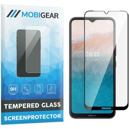 Mobigear Premium Nokia C21 Plus Verre trempé Protection d'écran - Compatible Coque - Noir