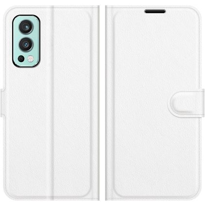 Mobigear Classic Housse OnePlus Nord 2 Etui Porte-Monnaie - Blanc