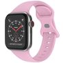 Mobigear Sport Dual Bracelet Silicone Apple Watch Fermeture à clou et passant - 49/46/45/44 mm - Lavande