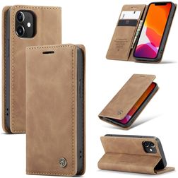 Caseme 013 Housse iPhone 12 Mini Etui Porte-Monnaie - Marron