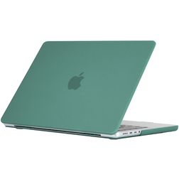 Mobigear Matte MacBook Pro 16 Pouces (2021-2024) Coque - Vert foncé - Model A2485 / A2780 / A2991 / A3186