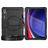 Mobigear SureGrip Xtreme Samsung Galaxy Tab S9 Ultra Plastique rigide / Silicone Coque arrière + Bandoulière + Support - Noir