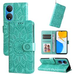 Mobigear Sunflower Housse HONOR X7 Etui Porte-Monnaie - Vert