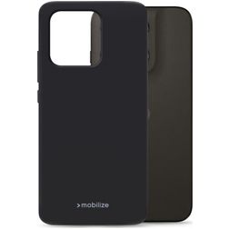 Mobilize Rubber Gelly Coque Motorola Moto G47 Coque arrière en TPU Souple - Noir