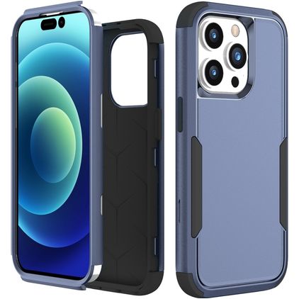 Mobigear Ultra Tough Coque iPhone 15 Pro Coque arrière Rigide Anti-Chocs - Royal Blue