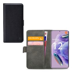 Mobilize Classic Gelly Wallet Housse Xiaomi Redmi Note 12 Pro Plus Etui Porte-Monnaie - Noir
