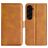 Mobigear Slim Magnet Housse Samsung Galaxy S23 FE Etui Porte-Monnaie - Cognac