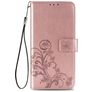 Mobigear Clover Housse Samsung Galaxy A52 Etui Porte-Monnaie - Rose doré