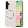 Mobiparts Slim Line Coque Samsung Galaxy A56 MagSafe Coque arrière Rigide - Off White