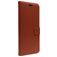 Valenta Gel Skin Housse iPhone 15 Pro Max Etui en Cuir Véritable Porte-Monnaie - Marron