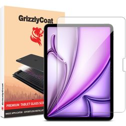 GrizzlyCoat Magic Applicator iPad Air 11 Pouces (2025) Verre trempé Protection d'écran - Compatible Coque + Cadre d'installation