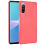 Mobigear Croco Coque Sony Xperia 10 III Coque arrière Rigide - Rouge
