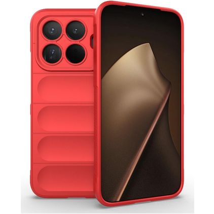 Mobigear Bumpy Coque Xiaomi 15T Pro Coque arrière en TPU Souple - Rouge