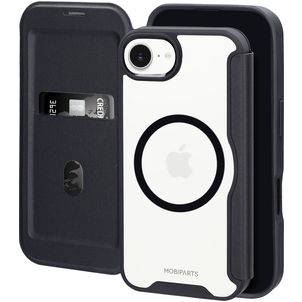 Mobiparts Shield Line Housse iPhone 16e MagSafe Etui - Noir