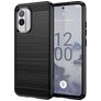 Mobigear Brushed Slim Coque Nokia X30 Coque arrière en TPU Souple - Noir