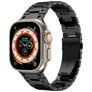 Mobigear Amsterdam Bracelet Acier Apple Watch Fermeture boucle déployante - 49/46/45/44 mm - Noir