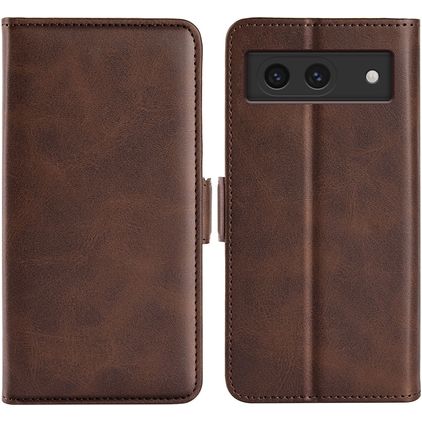 Mobigear Slim Magnet Housse Google Pixel 8a Etui Porte-Monnaie - Marron