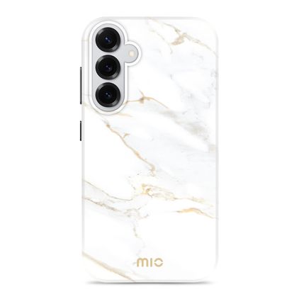 MIO Coque Samsung Galaxy S25 Plus MagSafe Coque arrière Rigide - White Marble
