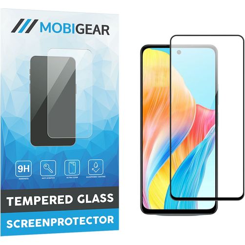 Mobigear Premium OPPO A58 4G Verre trempé Protection d'écran - Compatible coque - Noir