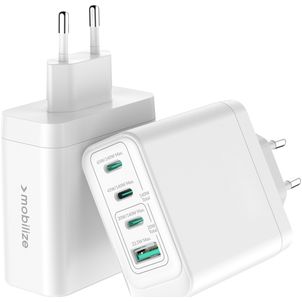 Mobilize Wall Charger - 4 USB Power Delivery 140W - Blanc