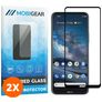 Mobigear Premium Nokia 8.3 Verre trempé Protection d'écran - Compatible Coque - Noir (Lot de 2)
