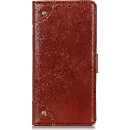 Mobigear Ranch Housse Huawei P40 Lite E Etui Porte-Monnaie - Marron
