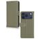 Mobilize Wallet iPhone 18 Pro Max Cuir véritable Étui Portefeuille - Vert