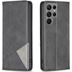 Mobigear Rhombus Slim Housse Samsung Galaxy S23 Ultra Etui - Noir