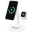 Mobigear MagStation Pro 3in1 Station de Charge MagSafe pour iPhone / AirPods & Apple Watch - Blanc