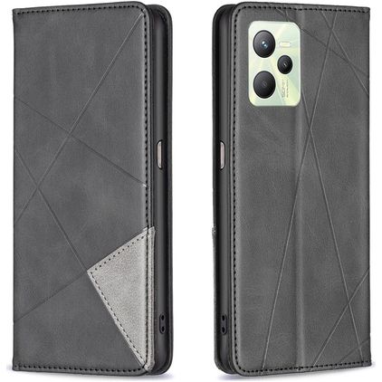 Mobigear Rhombus Slim Housse Realme C35 Etui - Noir