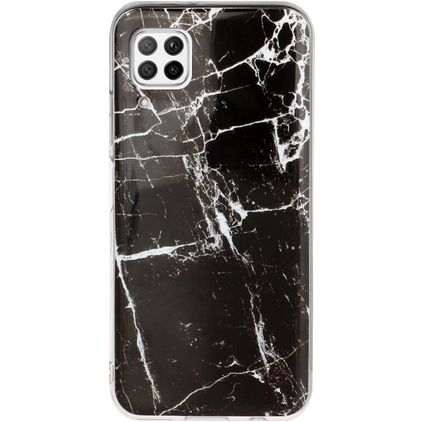 Mobigear Marble Coque Huawei P40 Lite Coque arrière en TPU Souple - Noir