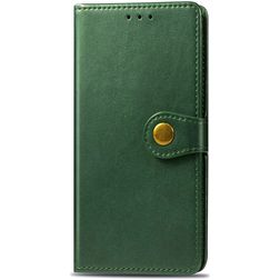 Mobigear Snap Button Xiaomi Redmi 9C Étui Portefeuille - Vert