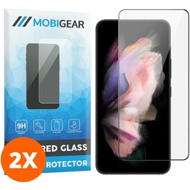 Mobigear Premium Samsung Galaxy S23 Verre trempé Protection d'écran - Compatible Coque - Noir (Lot de 2)
