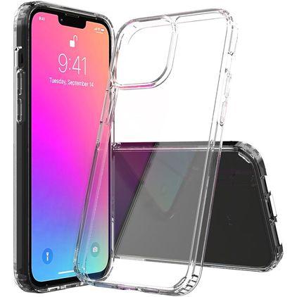 Mobigear Crystal Transparent iPhone 13 Pro Max Plastique rigide Coque arrière - Transparent