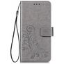 Mobigear Clover Housse Samsung Galaxy S20 Etui Porte-Monnaie - Gris