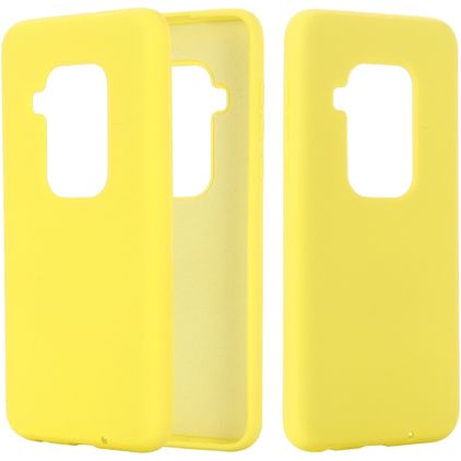 Mobigear Rubber Touch Coque Motorola One Zoom Coque arrière en Silicone - Jaune
