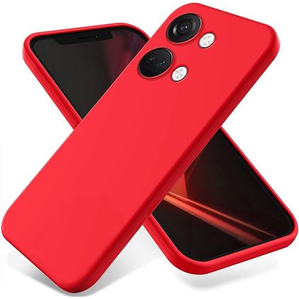 Mobigear Colors Coque OnePlus Nord 3 Coque arrière en TPU Souple - Rouge