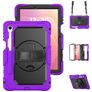 Mobigear SureGrip XGuard Coque Samsung Galaxy Tab S11 en Plastique rigide,Silicone + Porte-crayon + Bandoulière - Violet