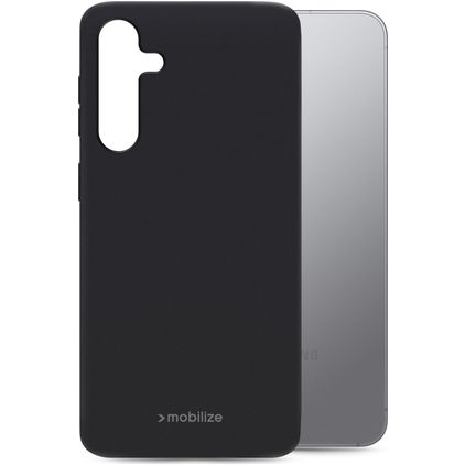 Mobilize Rubber Gelly Coque Samsung Galaxy S26 Plus Coque arrière en TPU Souple - Noir