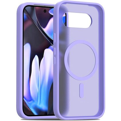 Mobigear Shockproof Coque Google Pixel 9a MagSafe Coque arrière Rigide - Violet