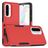 Mobigear Heavy Armor Coque Samsung Galaxy A56 Coque arrière Rigide Anti-Chocs - Rouge