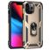 Mobigear Armor Ring Coque iPhone 13 Pro Coque arrière Rigide Anti-Chocs avec Anneau-Support - Or