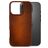 Mobilize Premium iPhone 16 Pro MagSafe Cuir véritable Coque arrière - Burned Cognac