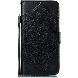 Mobigear Mandala iPhone 11 Étui Portefeuille - Noir