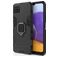 Mobigear Armor Ring Coque Samsung Galaxy A22 5G Coque arrière Rigide Anti-Chocs avec Anneau-Support - Noir