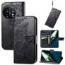 Mobigear Butterfly Housse OnePlus 11 Etui Porte-Monnaie - Noir