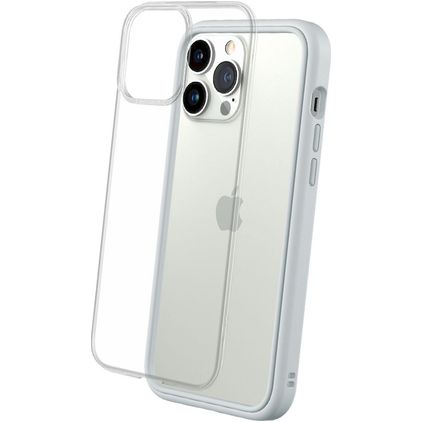 Rhinoshield MOD NX Coque iPhone 13 Pro Max Coque arrière Rigide Anti-Chocs - Platinum Gray